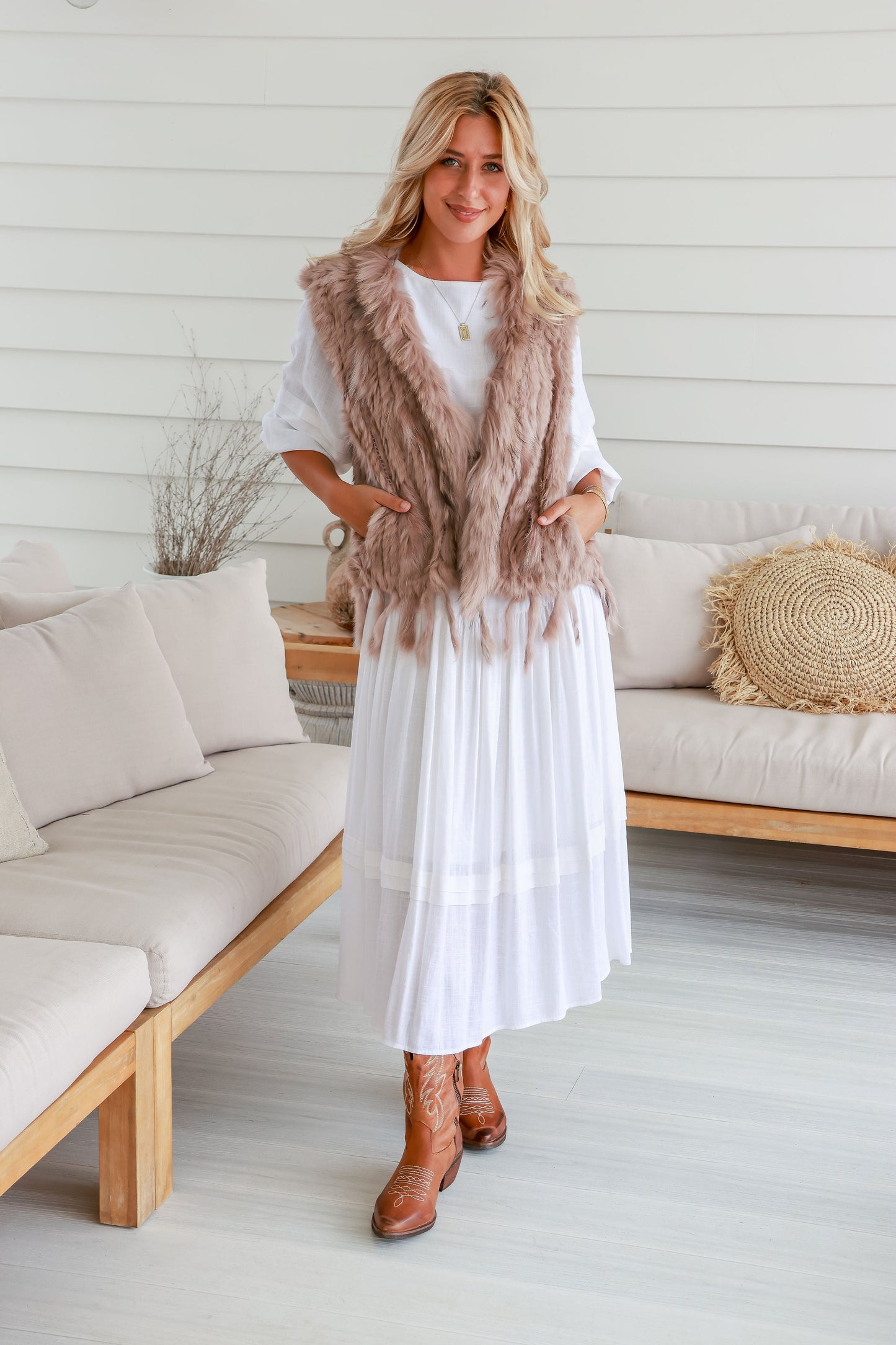 Albany Fur Vest