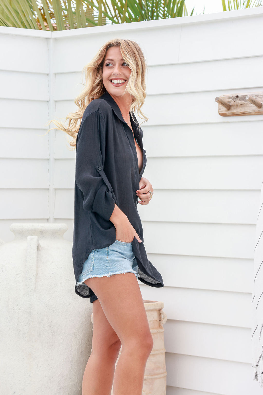 Maroubra Beach Long Shirt Dress