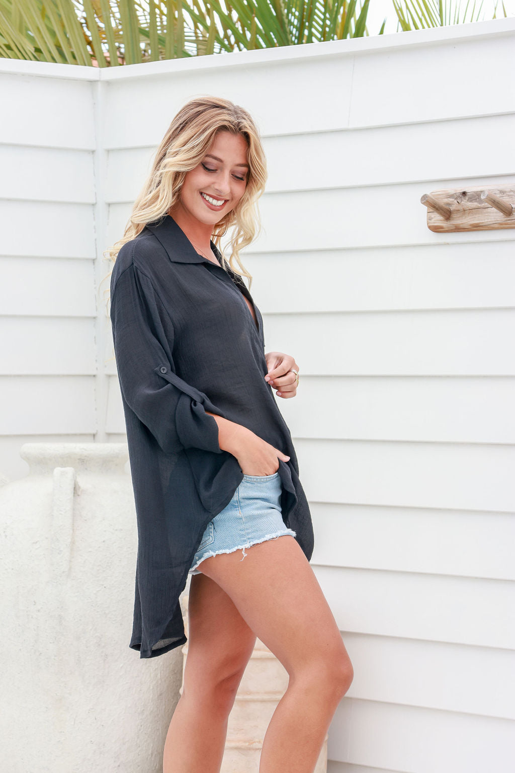 Maroubra Beach Long Shirt Dress