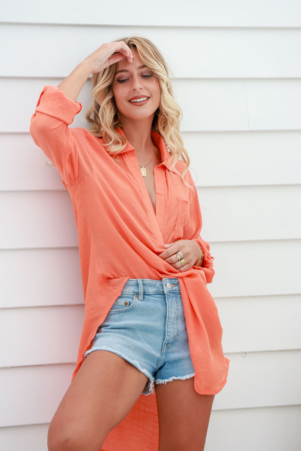 Maroubra Beach Long Shirt Dress