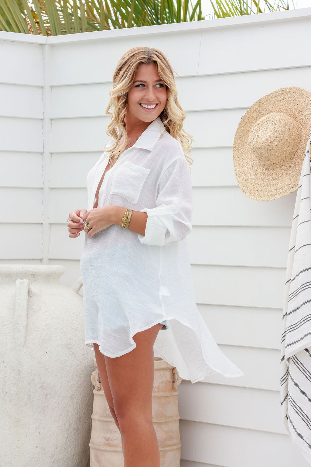 Maroubra Beach Long Shirt Dress